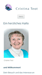 Mobile Screenshot of cristinateot.ch